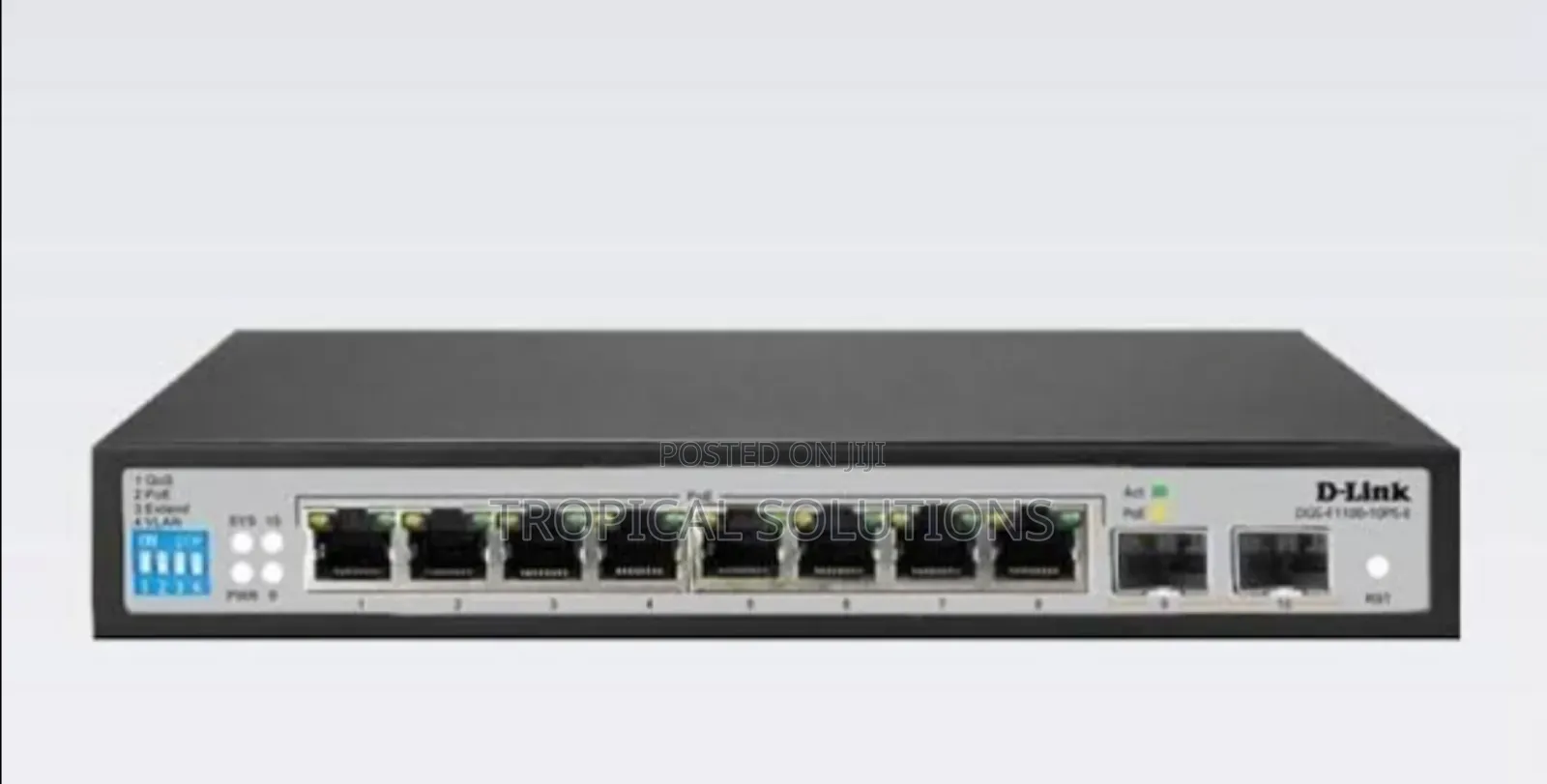 D-Link DGS-F1100-10ps 8-Port Poe Gigabit Managed Switch