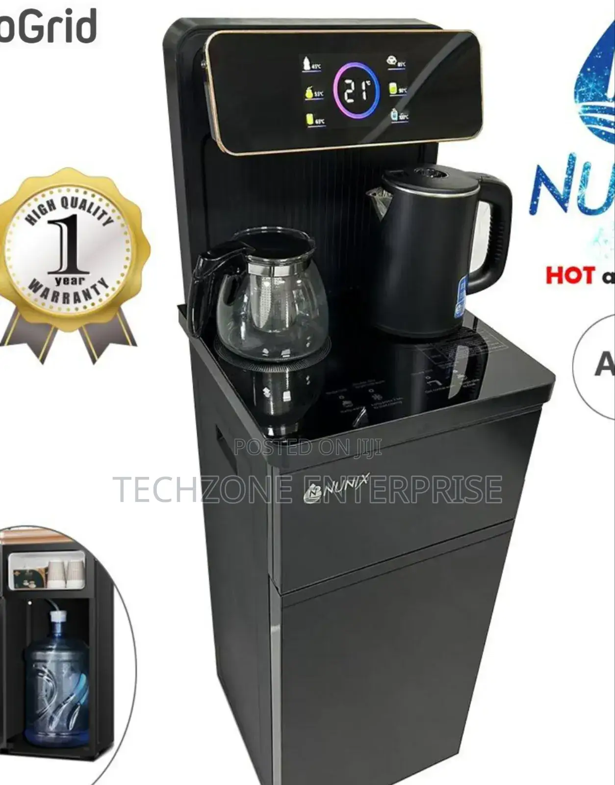 Nunix A2c Hot Cold Bottom-Load Standing Water Dispenser