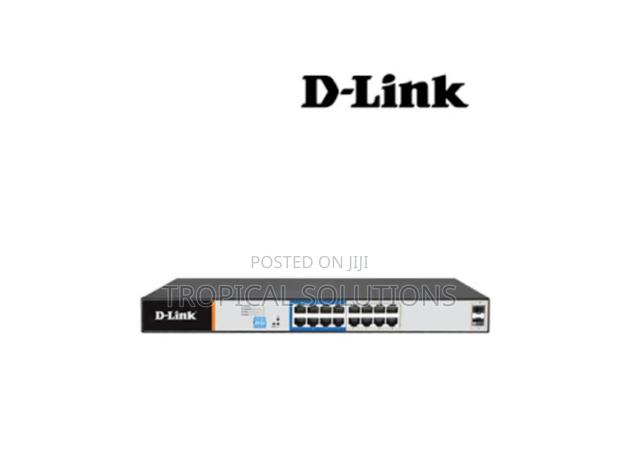 D-Link DGS-F1210-18ps-E 16-Port Gigabit Long Range 250m