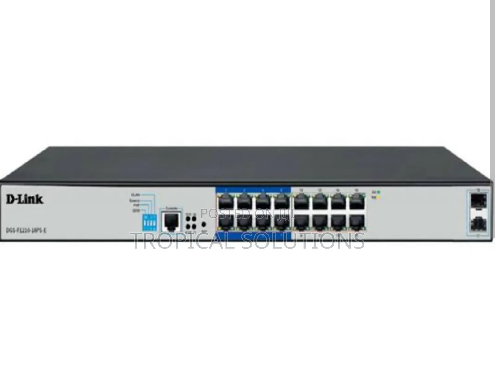 D-Link DGS-F1210-18ps-E 16-Port Gigabit Long Range 250m