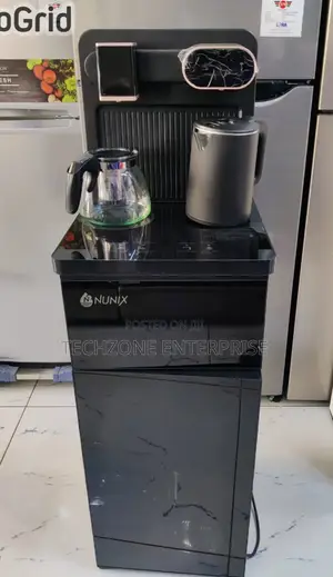 Black Silver Nunix A1c Hot Cold Bottom-Load Dispensers
