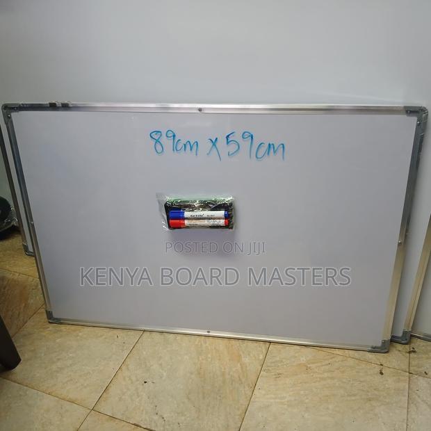 Whiteboard Pens, White Board Duster, and 89x59cm Whiteboard