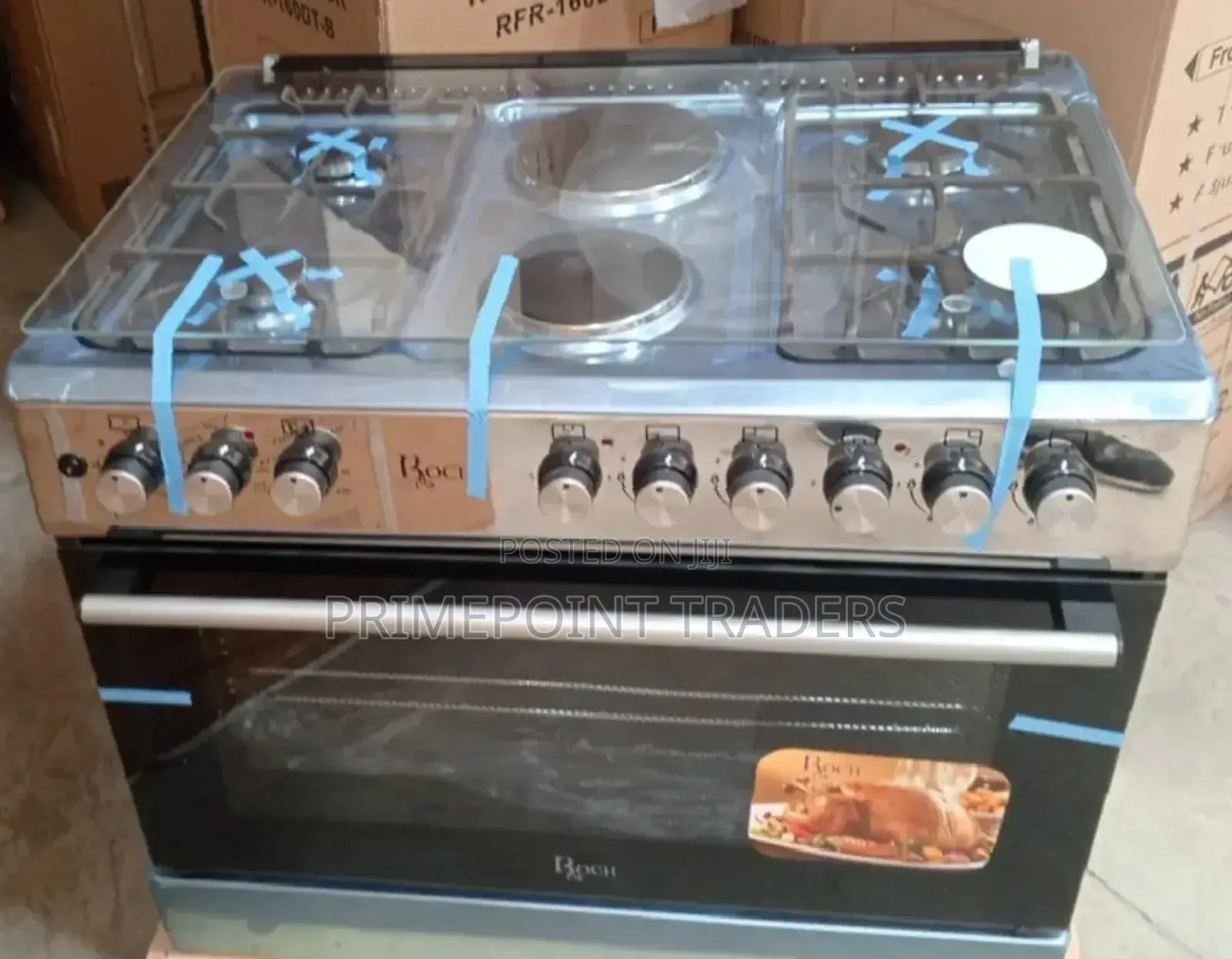 60*90 Roch - 4g+2e, Standing Cooker/ Electric Oven
