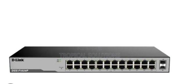 D-Link 24port Gigabit Unmanaged Poe Switch DGS-F1024p
