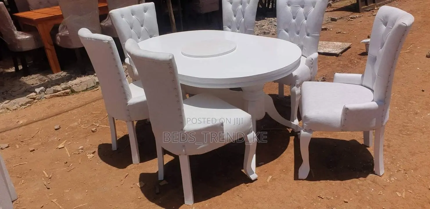 White Classy 6 Seater Dining Set