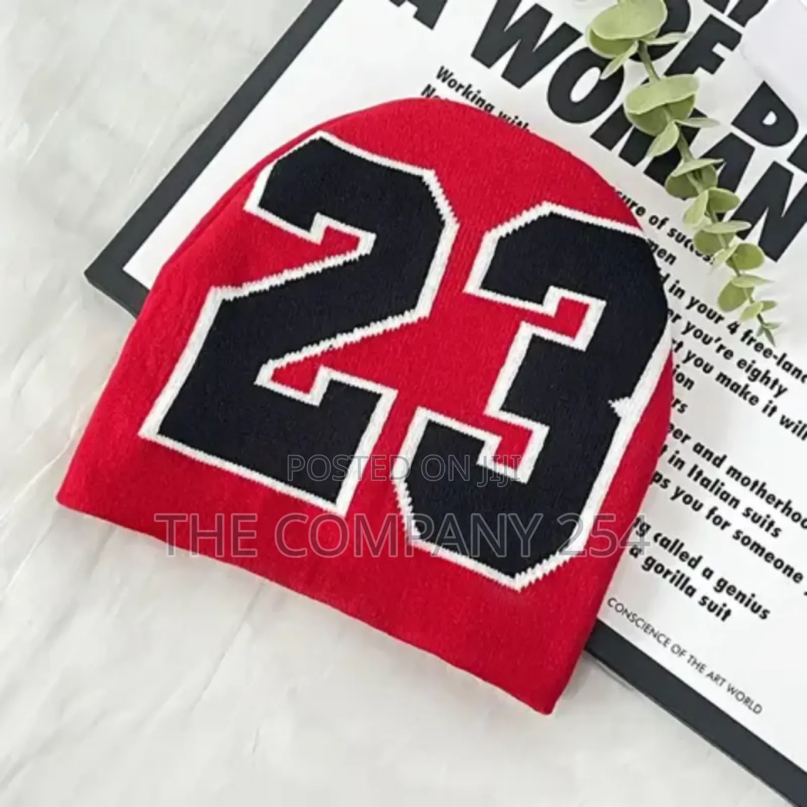 23 Number Pattern Casual Versatile Knitted Winter Beanie Hat
