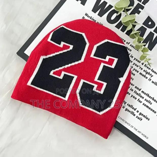 23 Number Pattern Casual Versatile Knitted Winter Beanie Hat - thumbnail 9