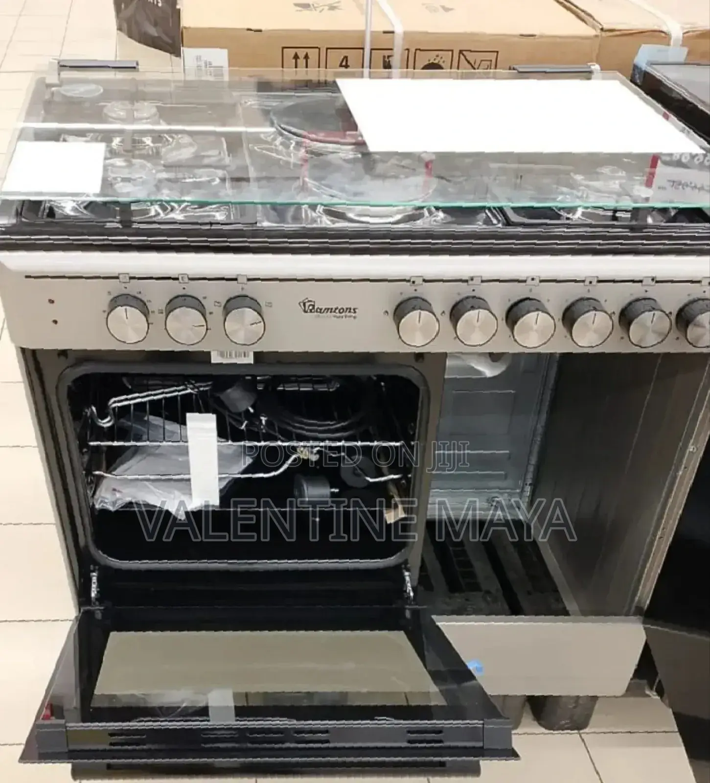 Ramtons Rf496- 60*90, 4+2 Stainless Cooker, Gas Compartment