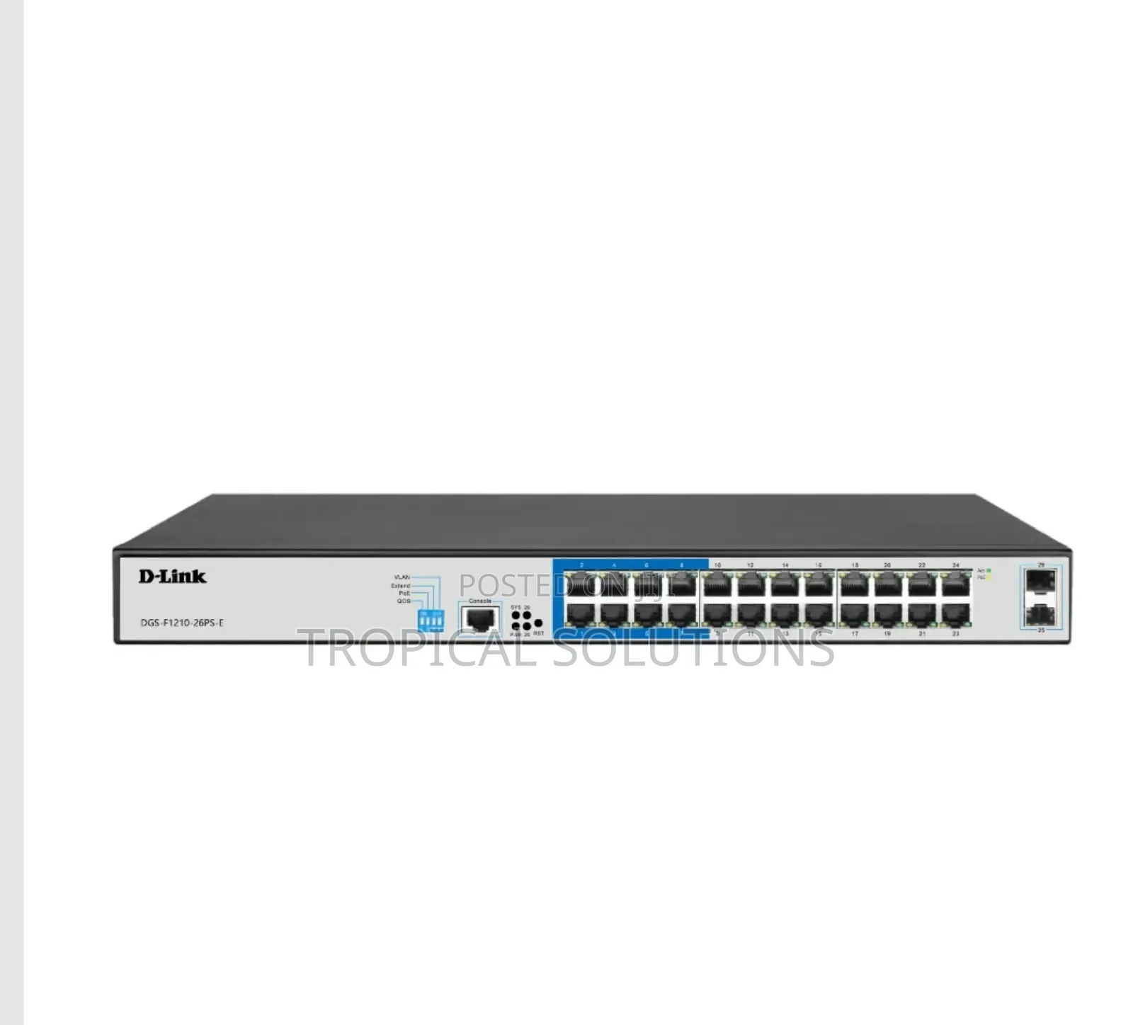 D-Link DGS-F1210-26ps 26 Port Gigabit Smart Managed Poe 2sfp