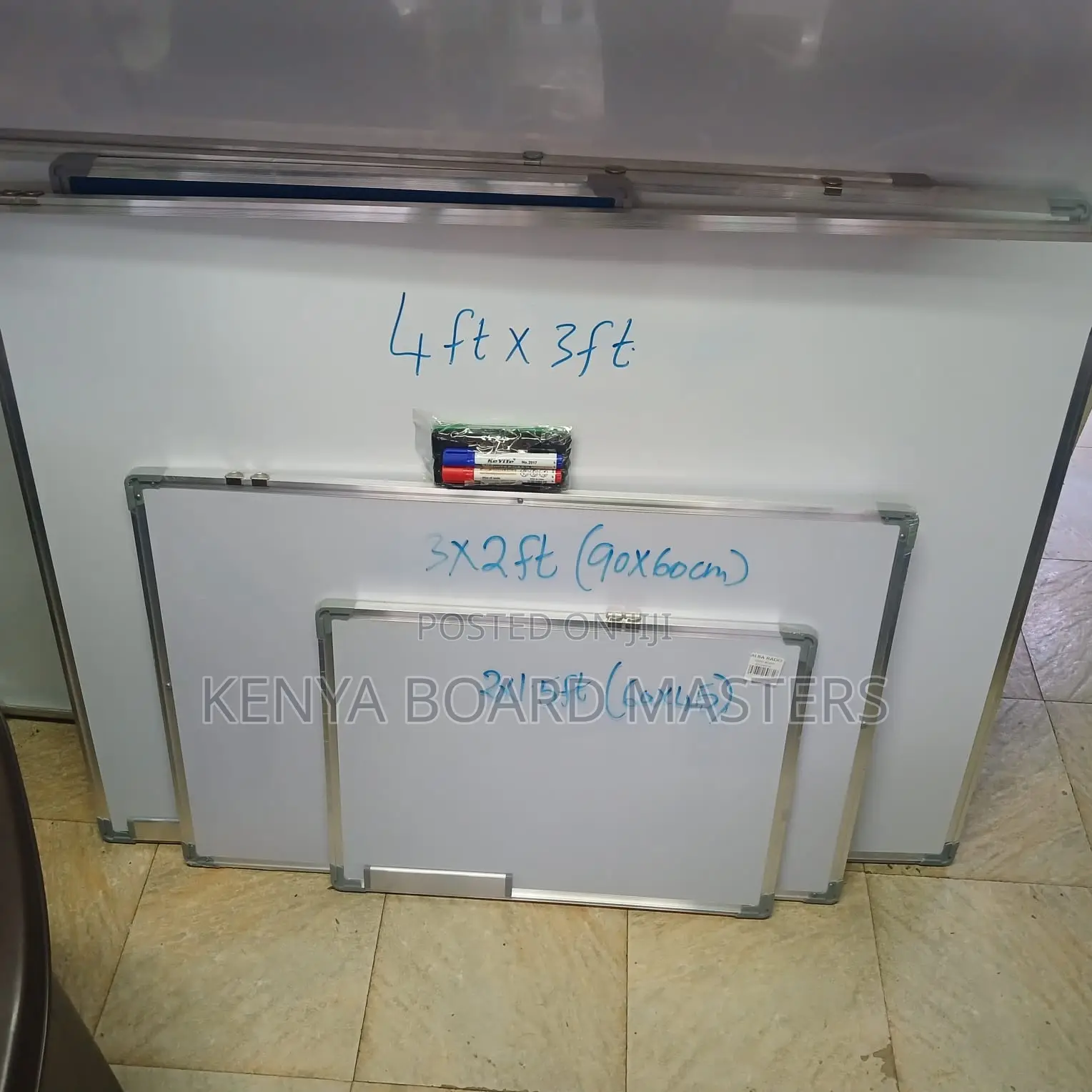 3 Pieces Office Whiteboards on Offer 4ft, 3ft, 2ft Inclusive