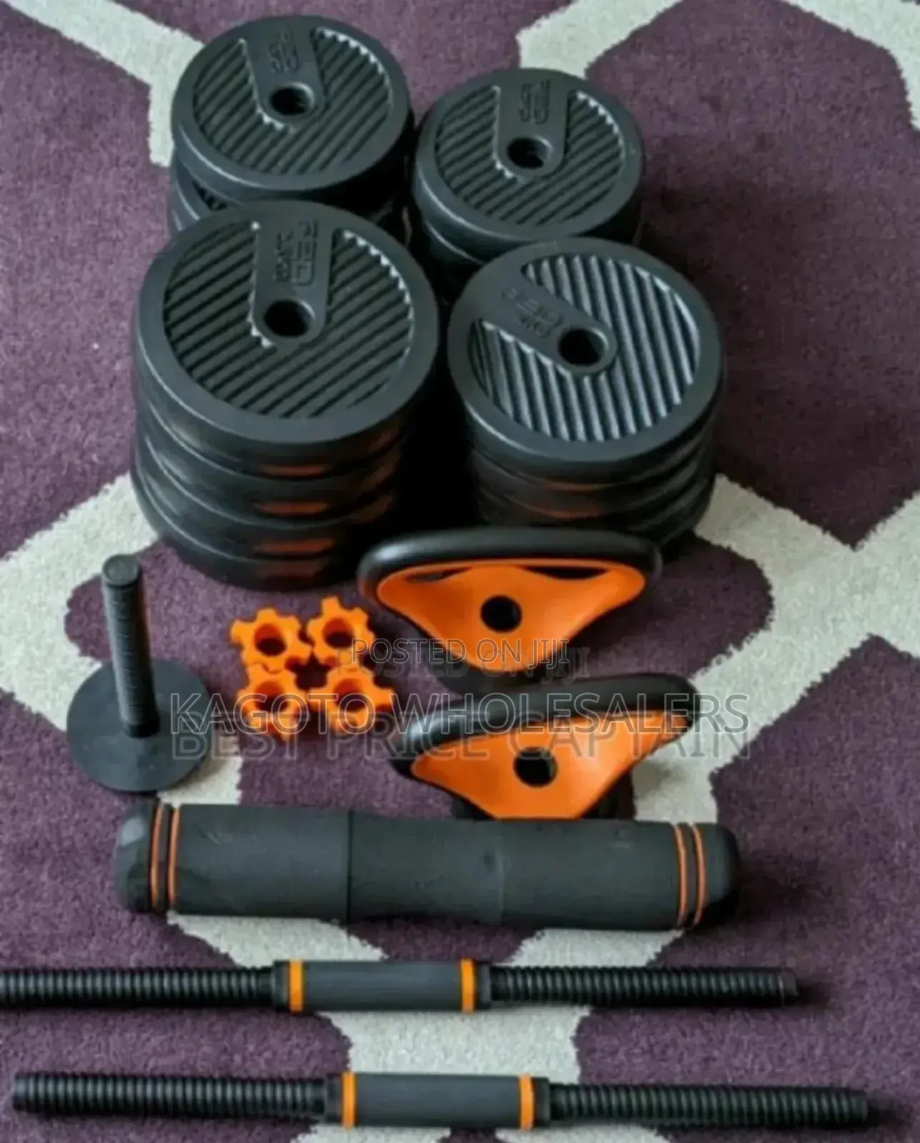 Black Brand New 6in1 Dumbellss. 30kgs New