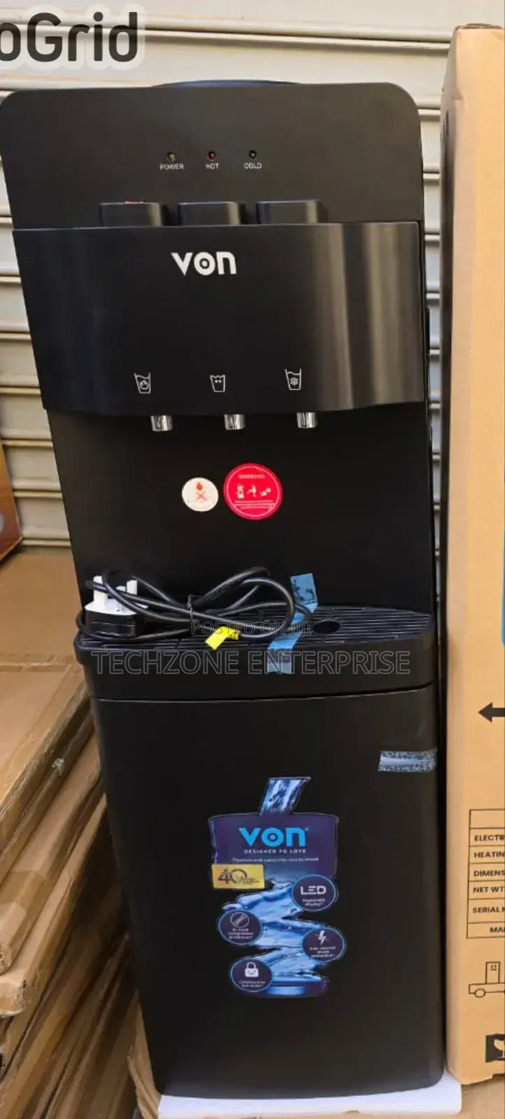 Von (Vadl2211k) Hot Normal and Cold 3 Taps Dispenser