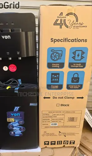 Von Hot Normal and Cold 3 Taps Top Load Water Dispenser