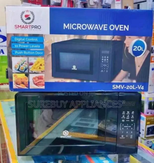 20 Litres Smart Pro Digital Black Microwave