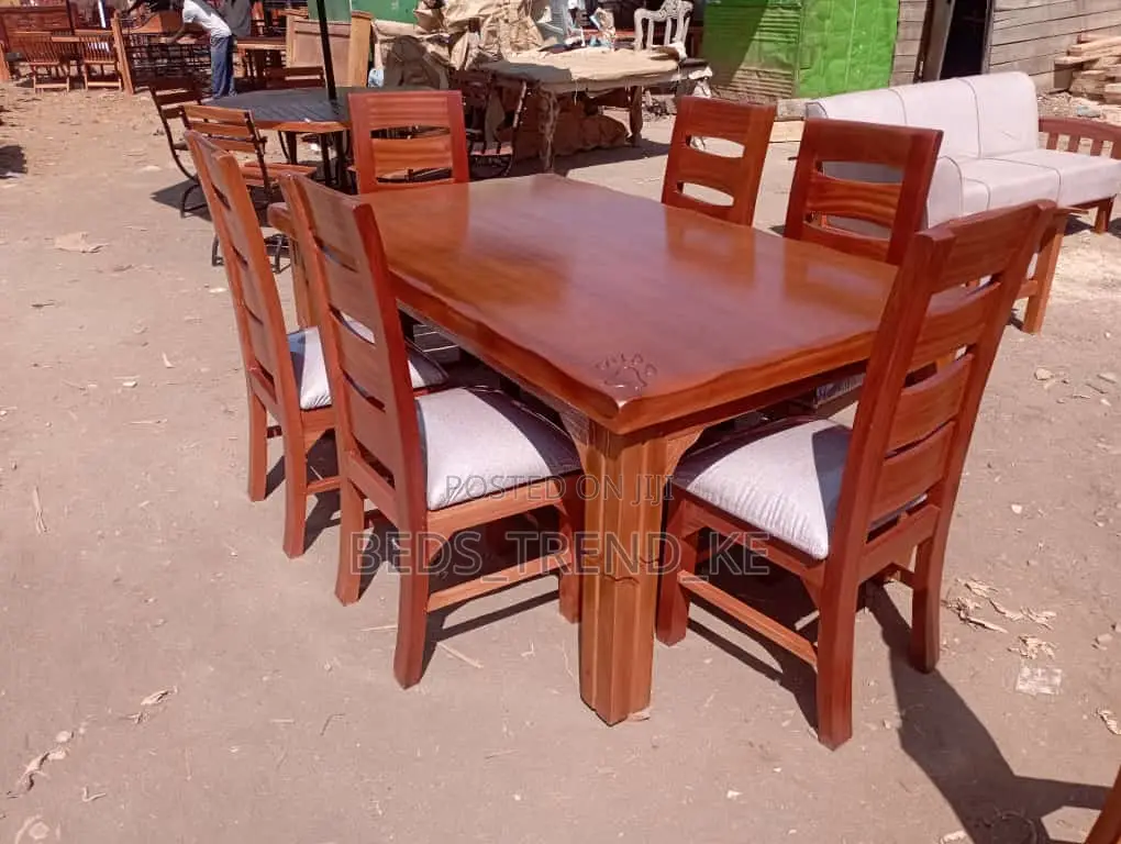 Pure Solidwood 6 Seater Dining Set