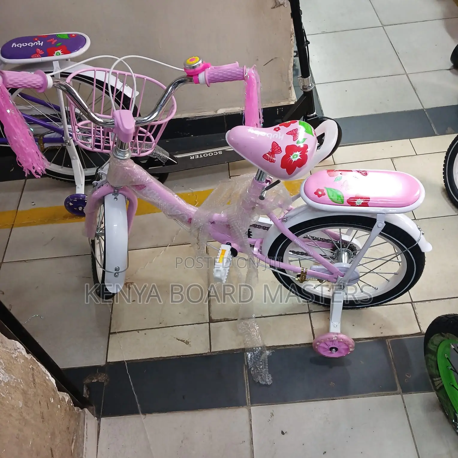 Pink Bicycle Size 16 for Girls Age 4,5,6,7