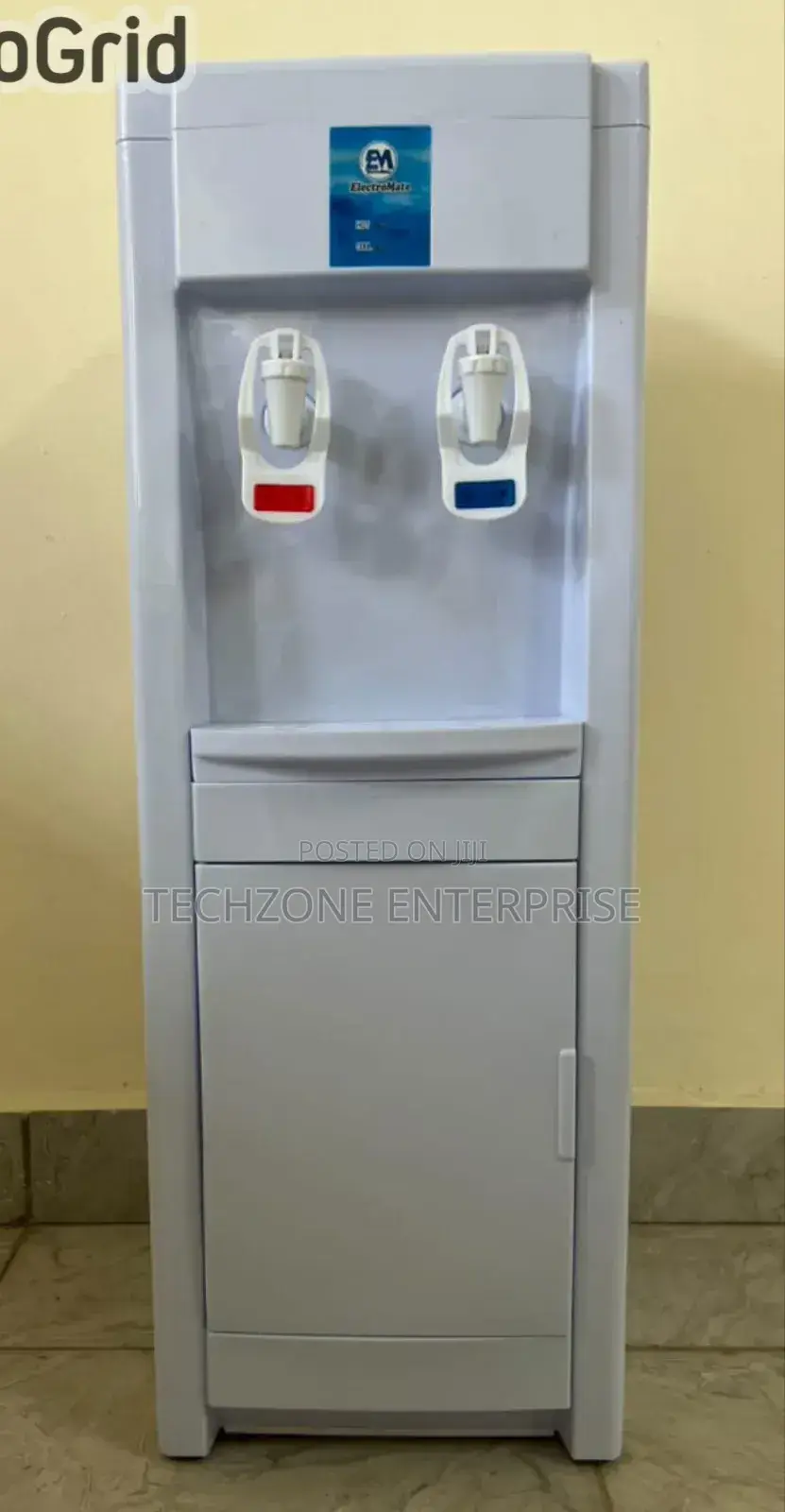 Electromate White Hot and Cold Water Standing Dispenser 