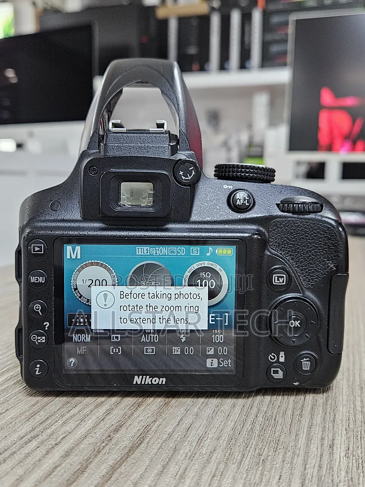 Nikon D3300 Dslr Camera With 55-200 Mm Lens (Black)