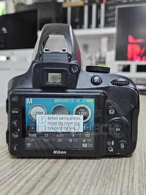 Nikon D3300 Dslr Camera With 55-200 Mm Lens (Black)