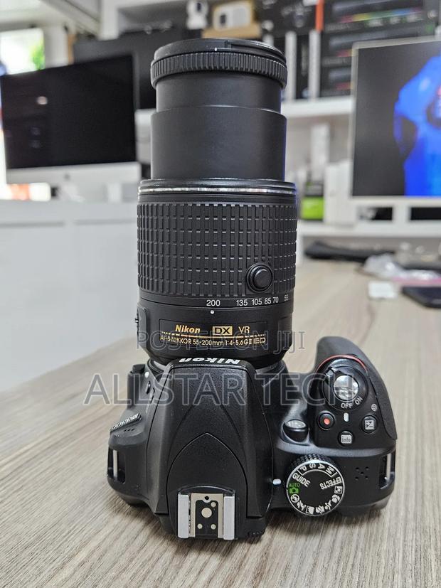 Nikon D3300 Dslr Camera With 55-200 Mm Lens (Black) - thumbnail 3