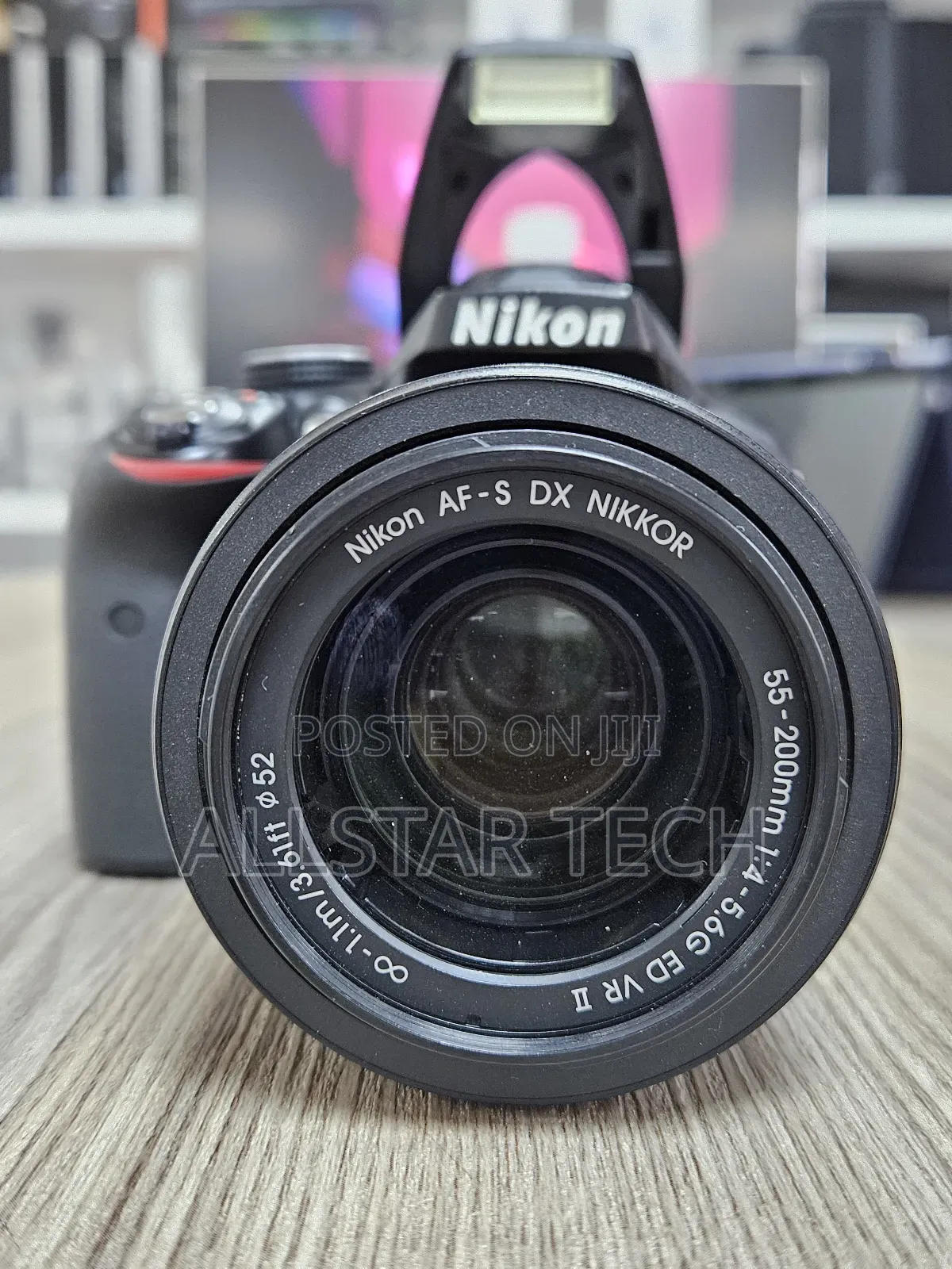 Nikon D3300 Dslr Camera With 55-200 Mm Lens (Black)