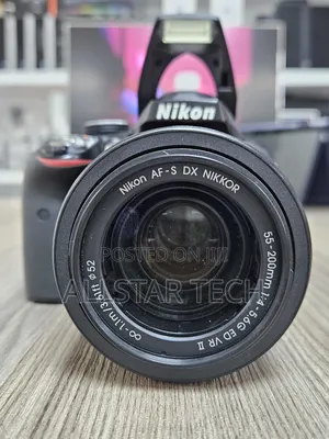Nikon D3300 Dslr Camera With 55-200 Mm Lens (Black)