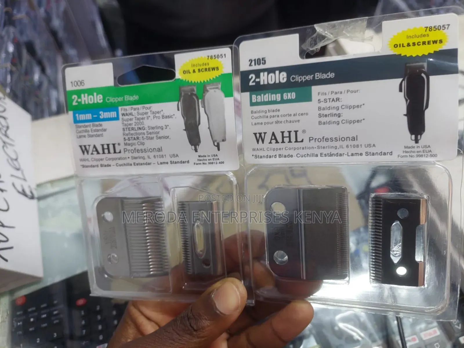 2 Holes Wahl Clipper Blade