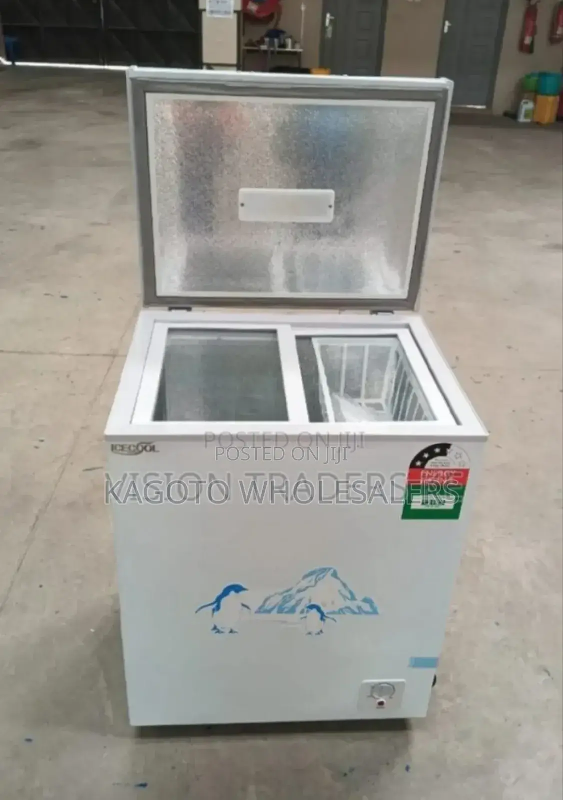 White Ecomax Freezer. 119litres