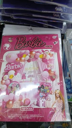 Barbie Balloons and Banner Themed