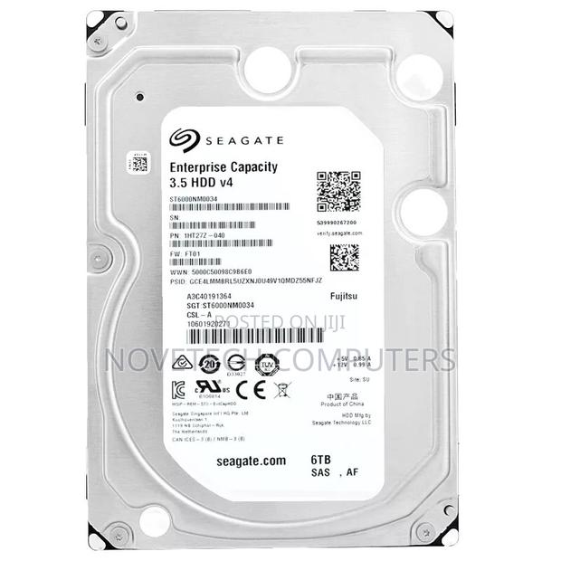 Seagate 6tb Desktop Hard Disk Drive -internal - main view