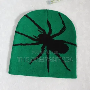 Unisex Beanie Hats Hip Hop Color Warm Spider Web Knitted