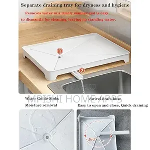 Kitchen Rack Dish Drainer
(Black or White)