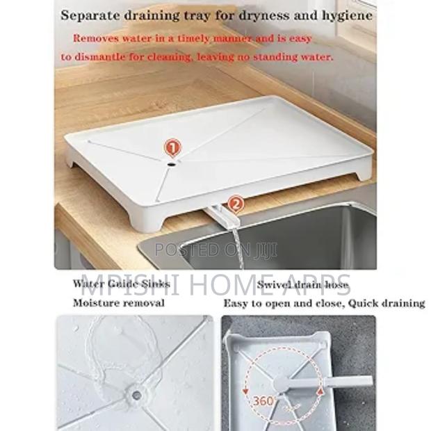 Kitchen Rack Dish Drainer
(Black or White) - thumbnail 4