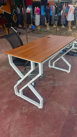 Imported Mesh Chair and Metallic Desk