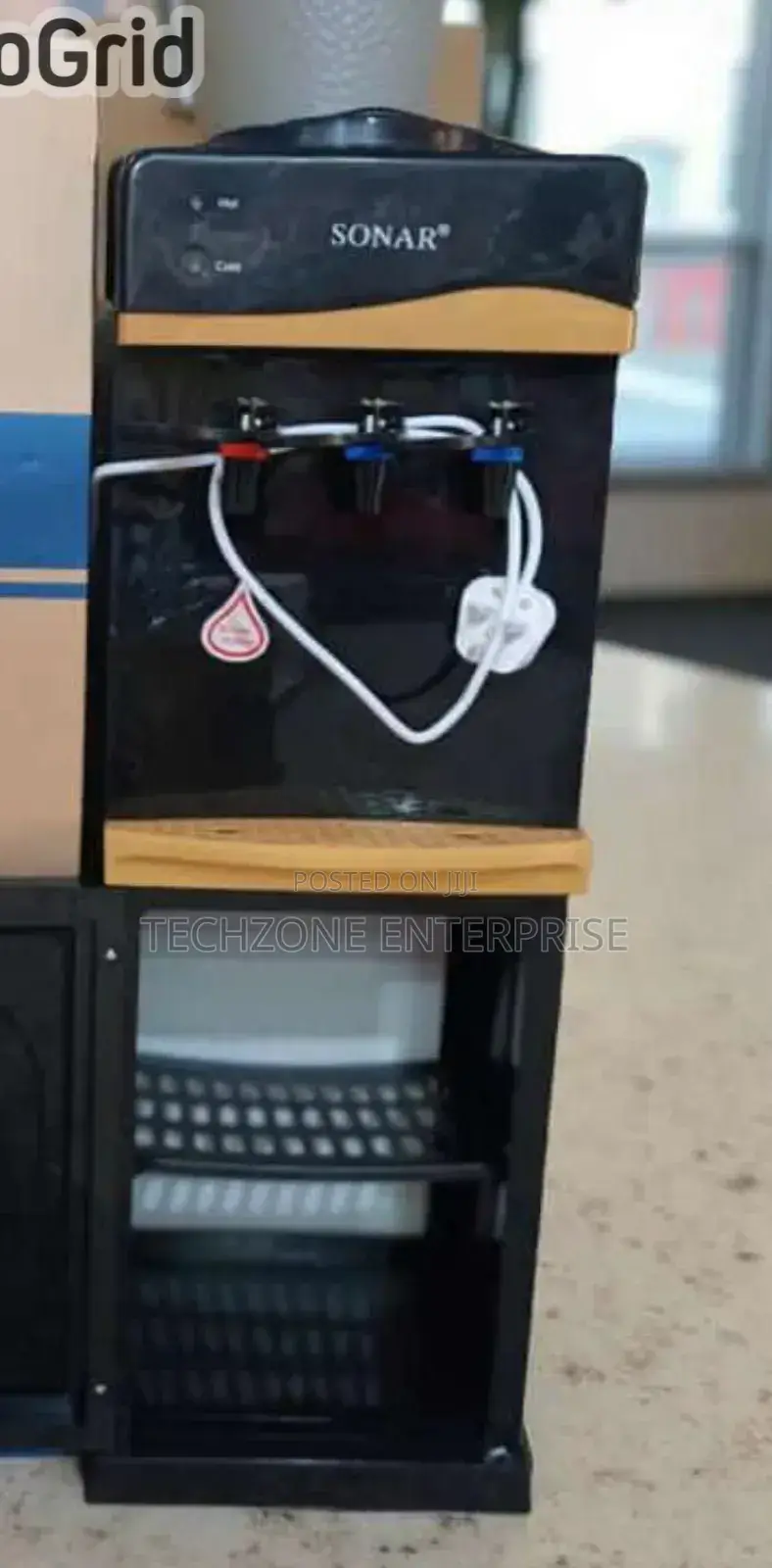 Sonar 3 Taps Hot, Cold, and Normal Water Dispenser – Black