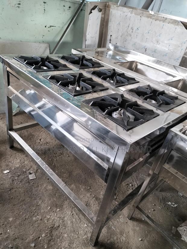 Stainless Steel Square Six Burner