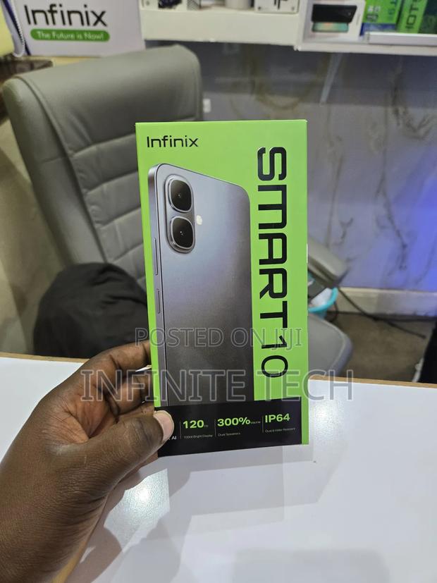 New Infinix Smart 10 128 GB Black - thumbnail 3