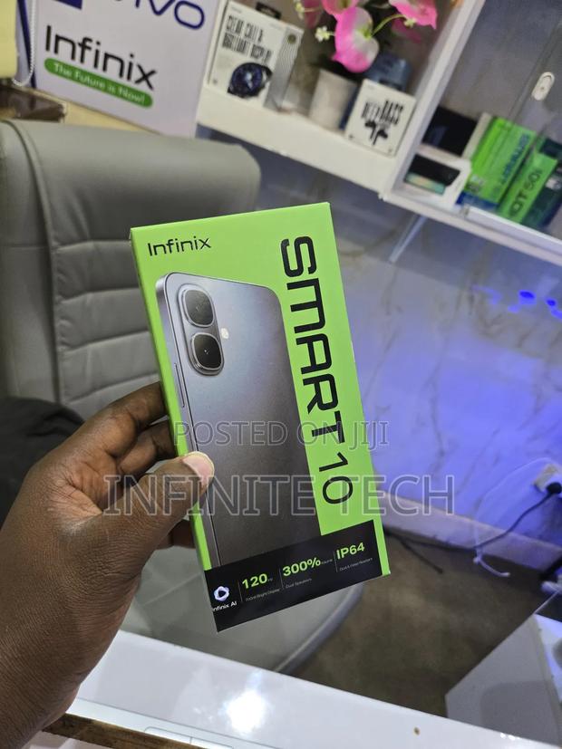 New Infinix Smart 10 128 GB Black - thumbnail 2