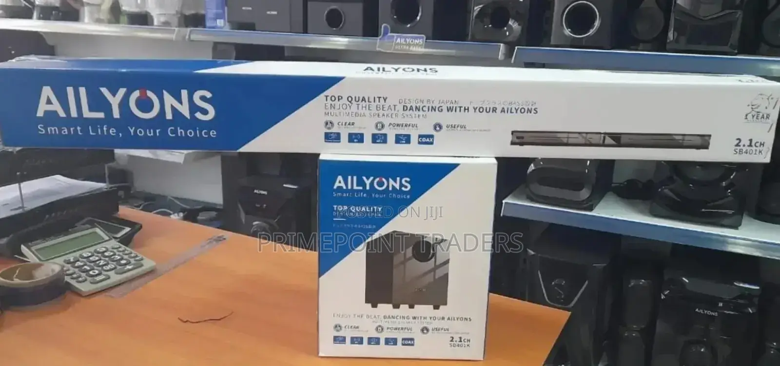 Sb401k - Ailyons Soundbar System, 2.1 Channel Clear Bass