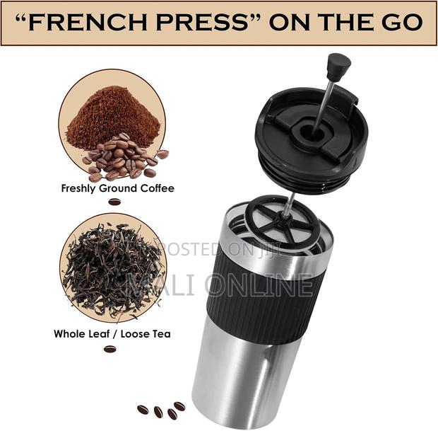 Portable French Press Travel Mug480mls Double-wall