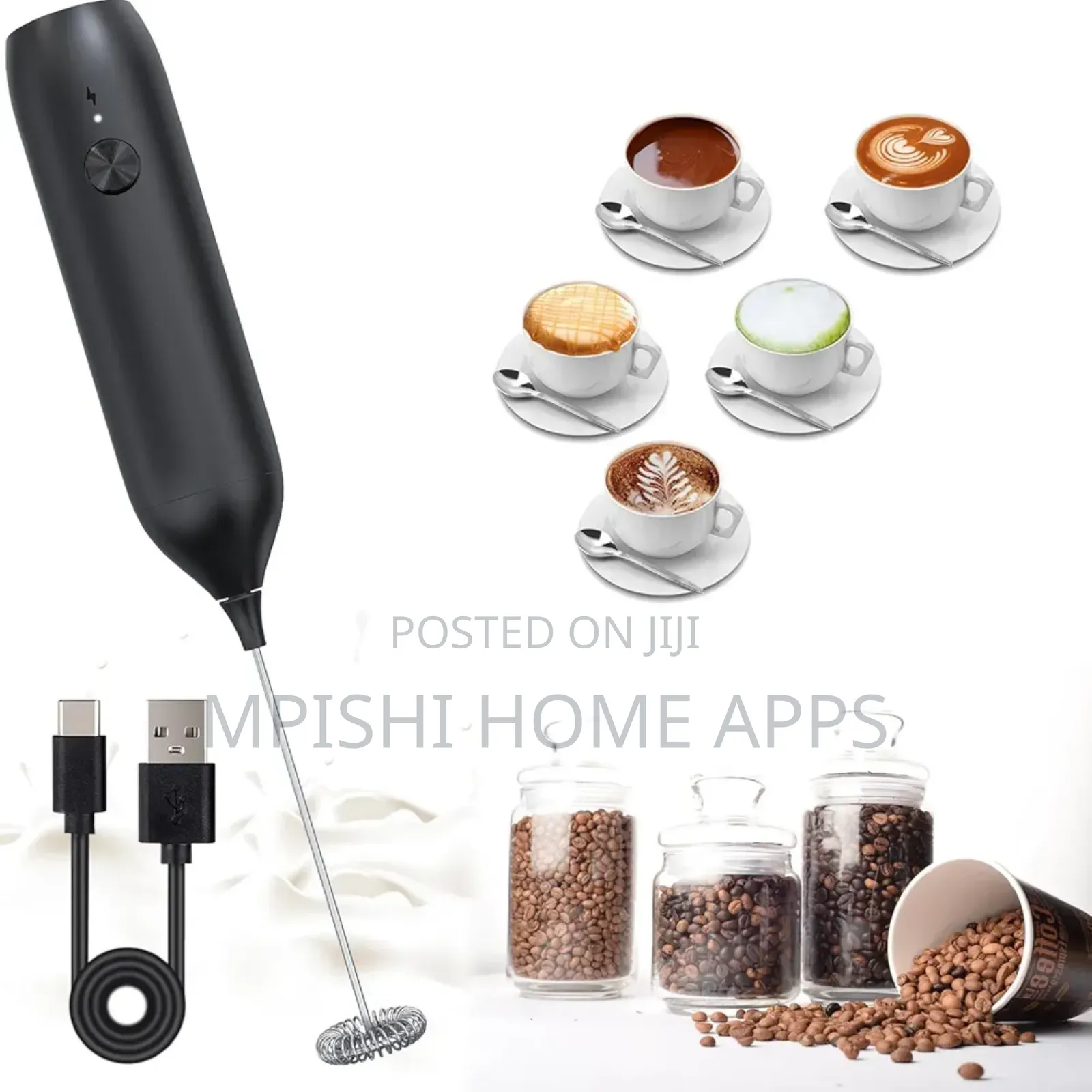 Rechargeable Milk Frother 3 Speeds