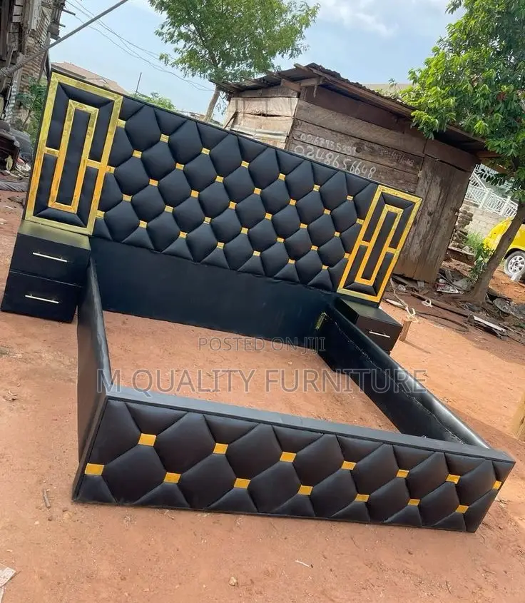 Green 5 by 6 Extended Head Board Bed
