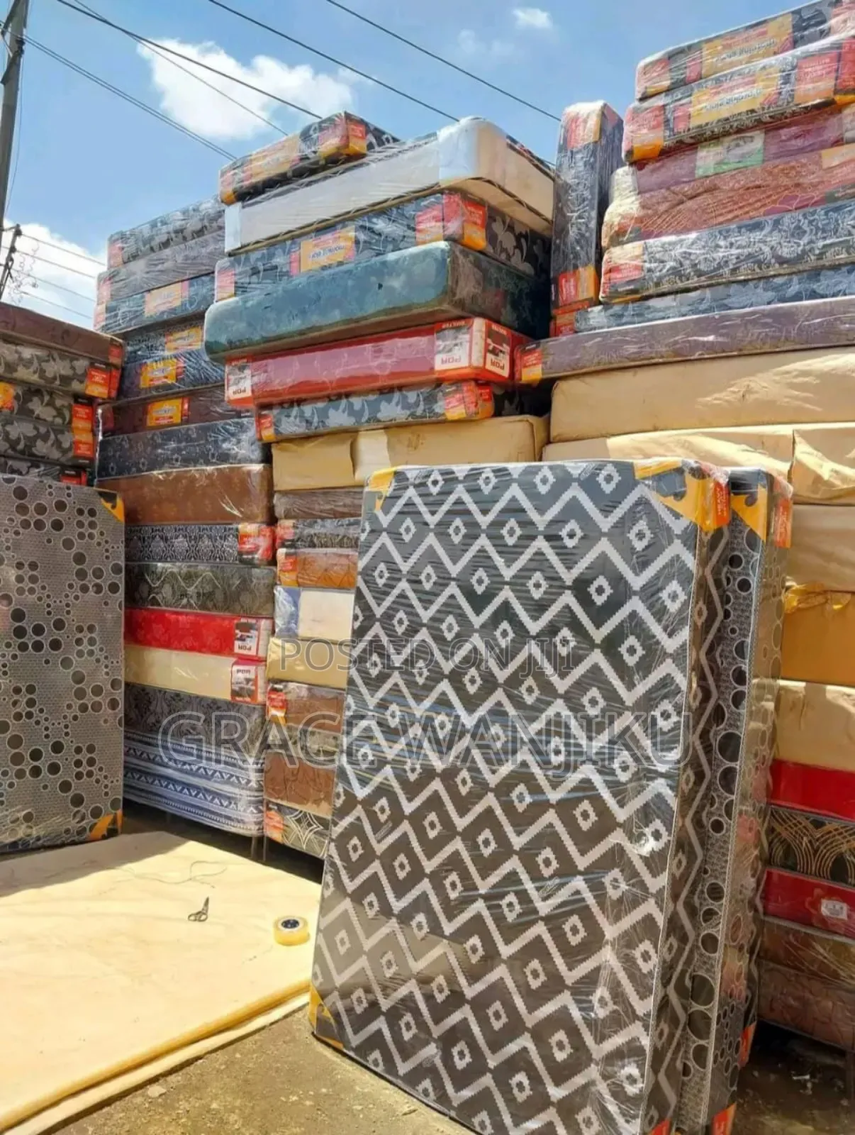 4*6 Medium Density Plain 6inch Mattress