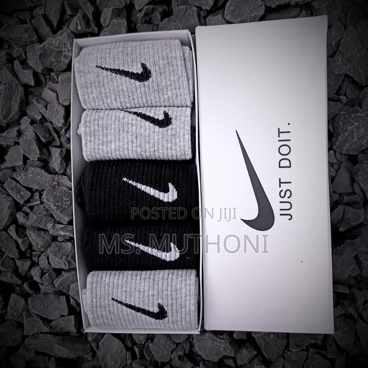 5pairs Tube Nike Cotton Socks Pack*