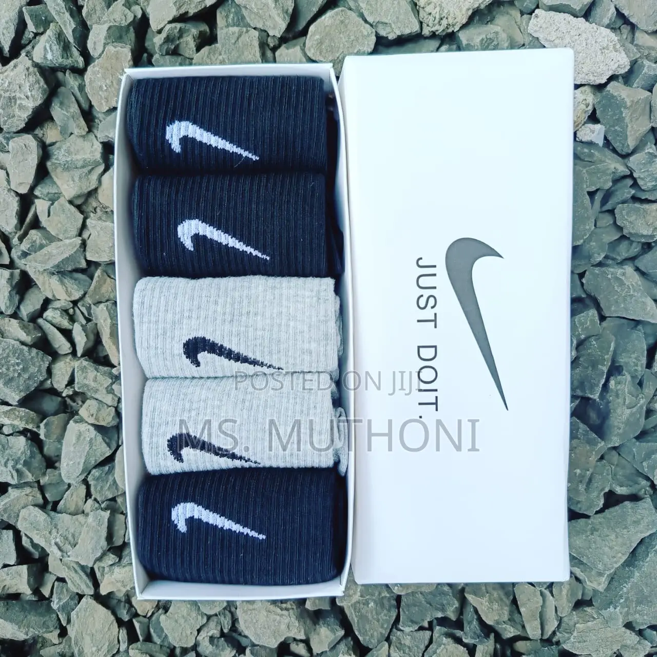 5pairs Tube Nike Cotton Socks Pack*