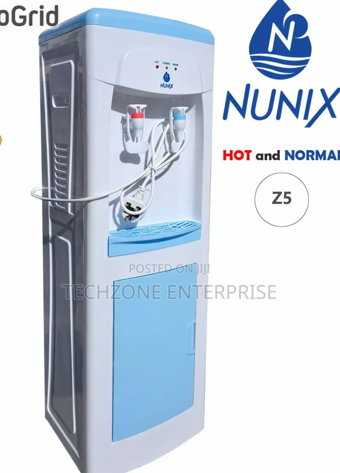 Nunix Z5 Hot Normal Water Dispenser - White Push Taps