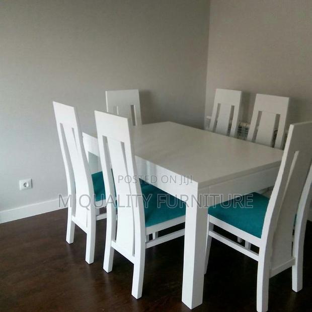 White 6 Seater Dining Set