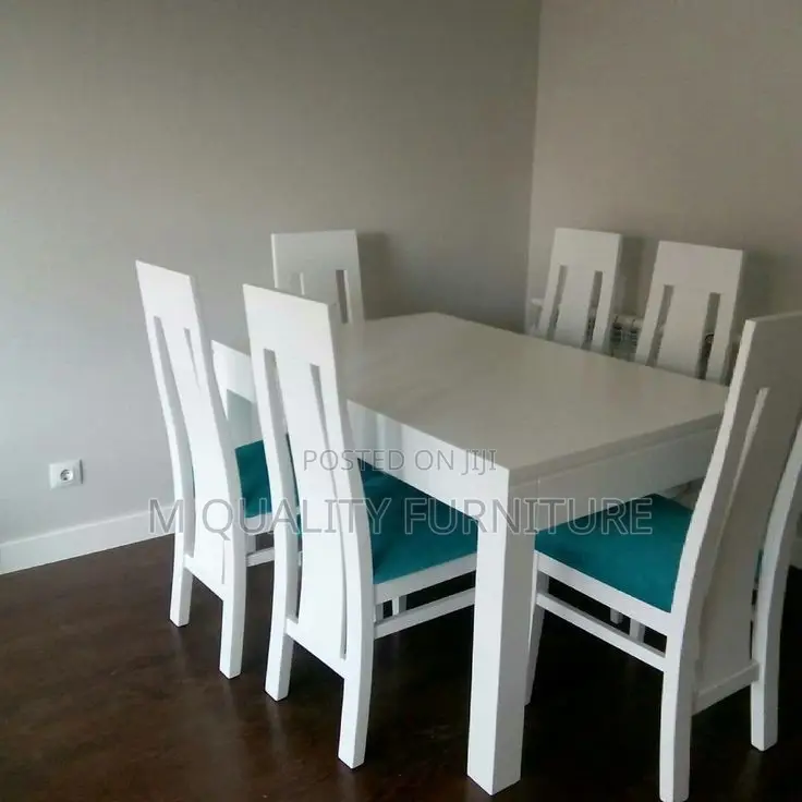 White 6 Seater Dining Set