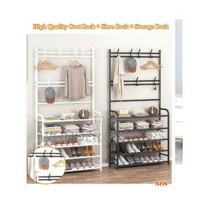 Metallic 5 Layer Shoe Rack Organizer 60cmx26cmx170cm