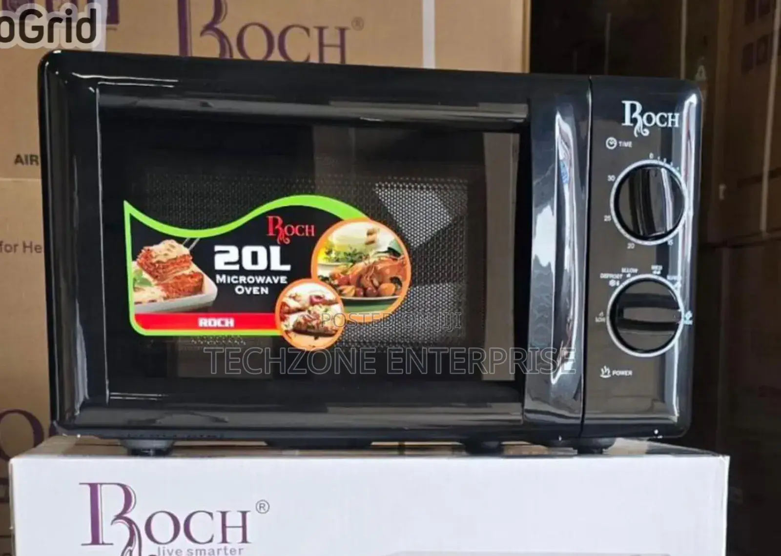 Roch RMW-20l8m-B (B) 20 Litres Manual Microwave Oven 
